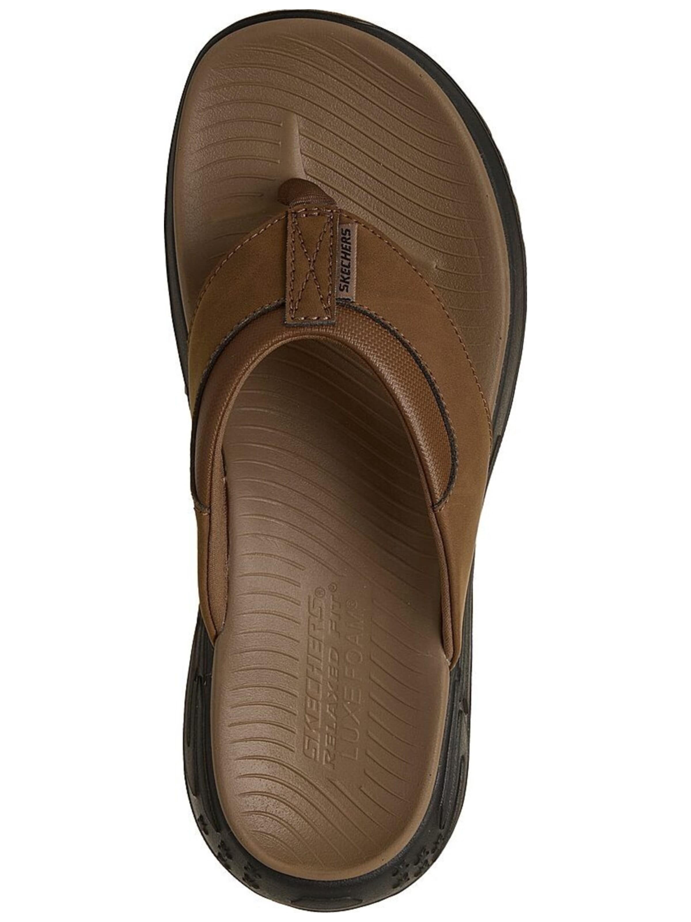 SKECHERS - Sandalias de dedo 'Skechers Street Retro Jogger-tate' en marrón