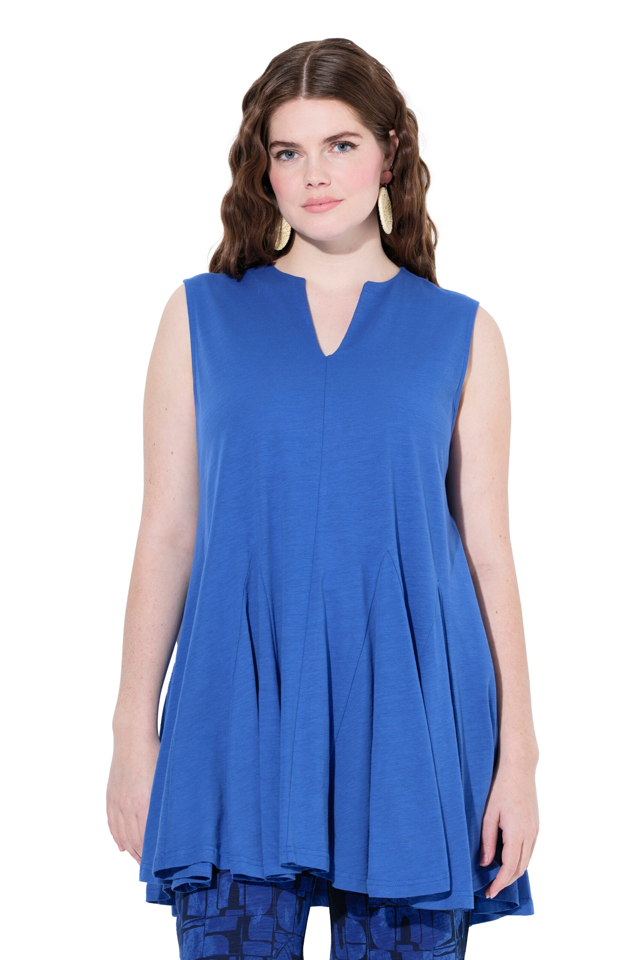 Ulla Popken Tuniek in Blauw: voorkant