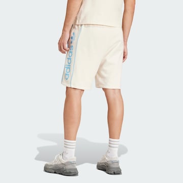 Loosefit Pantaloni de la ADIDAS ORIGINALS pe alb