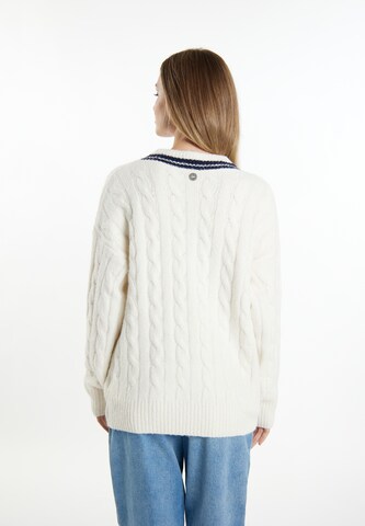 Pullover 'Boundry' di DreiMaster Maritim in bianco