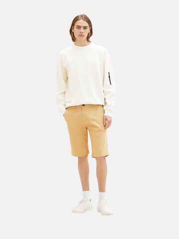 TOM TAILOR DENIM Slimfit Shorts in Beige