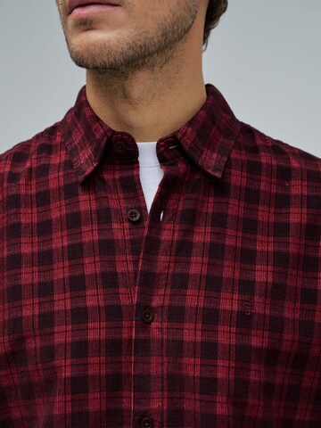 Coupe regular Chemise Salsa Jeans en rouge