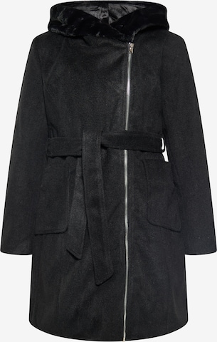 Usha Between-seasons coat in Black: front