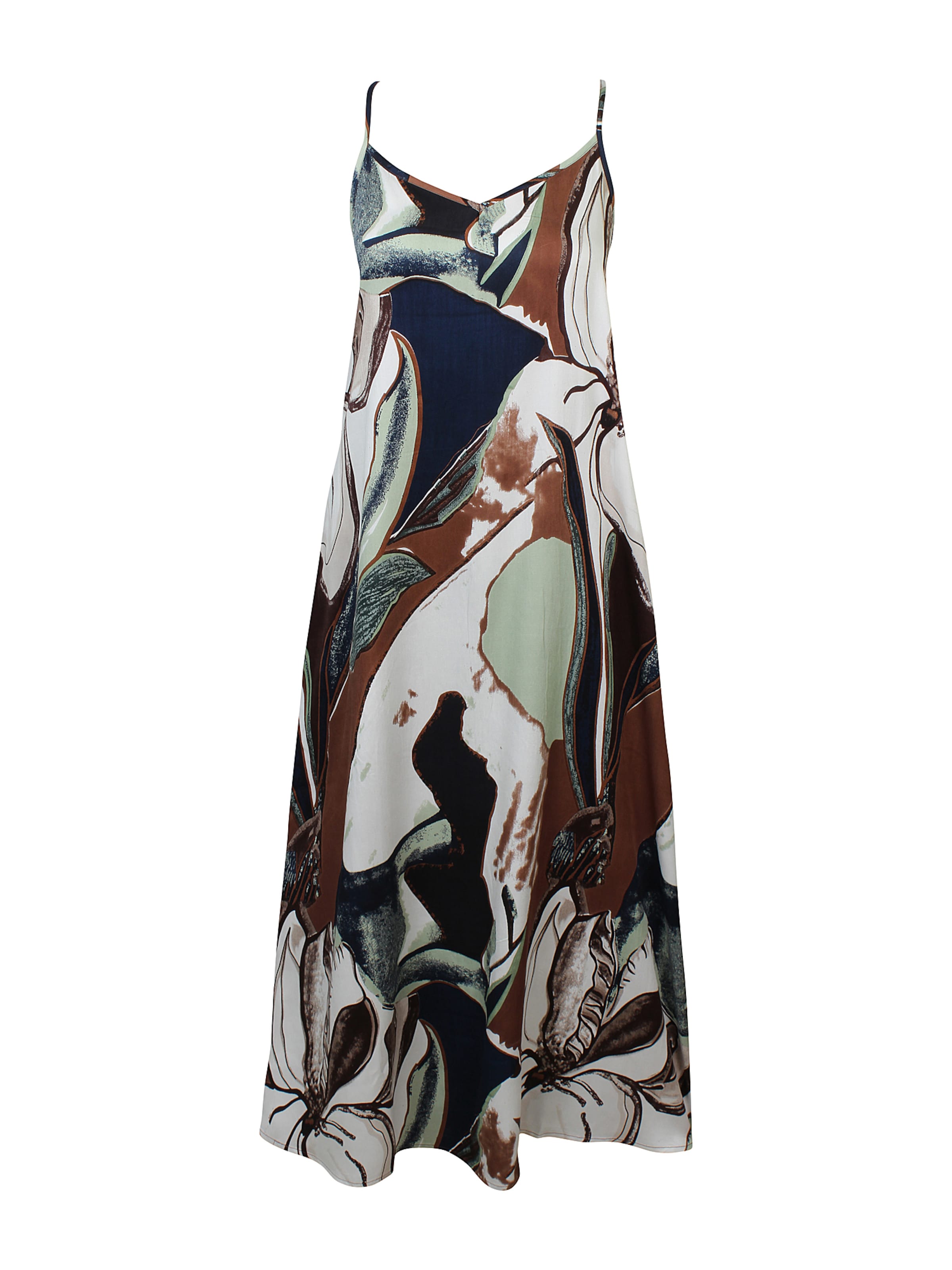 ze-ze Jurk 'Flossie 143' in Beige: voorkant