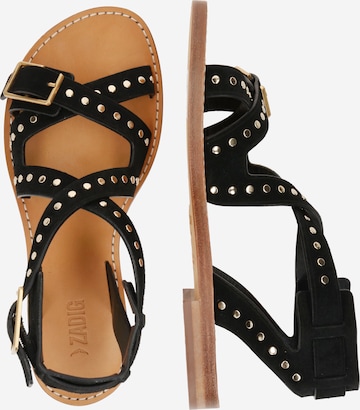 Zadig & Voltaire Sandalen met riem 'CECILIA' in Zwart