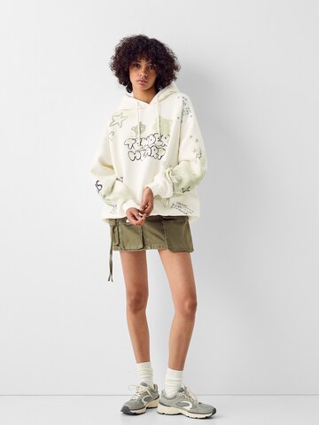 Bershka Sweatshirt in Beige