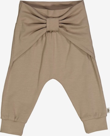 Regular Pantalon '' Müsli by GREEN COTTON en marron : devant