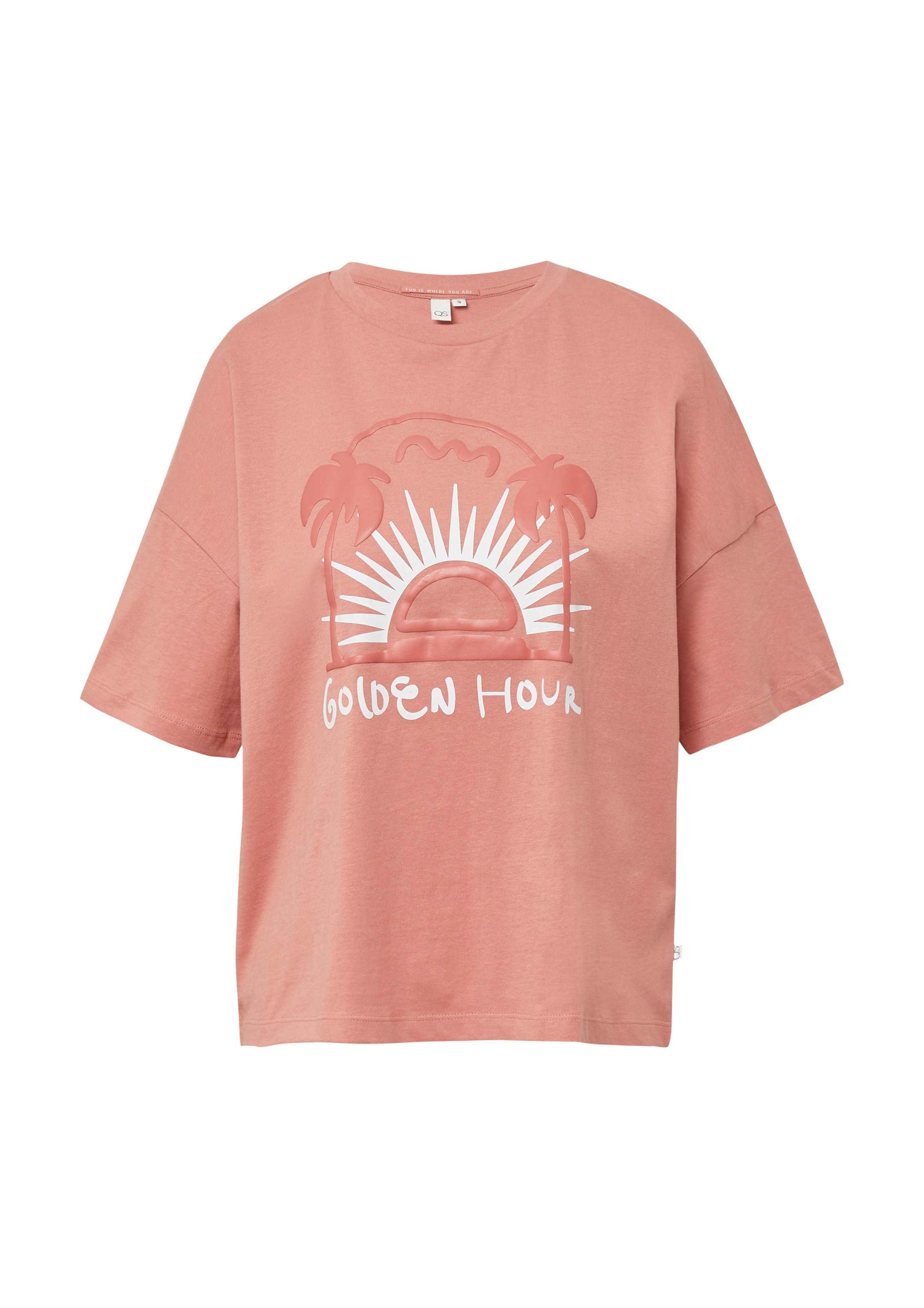 QS Shirt in Orange: front