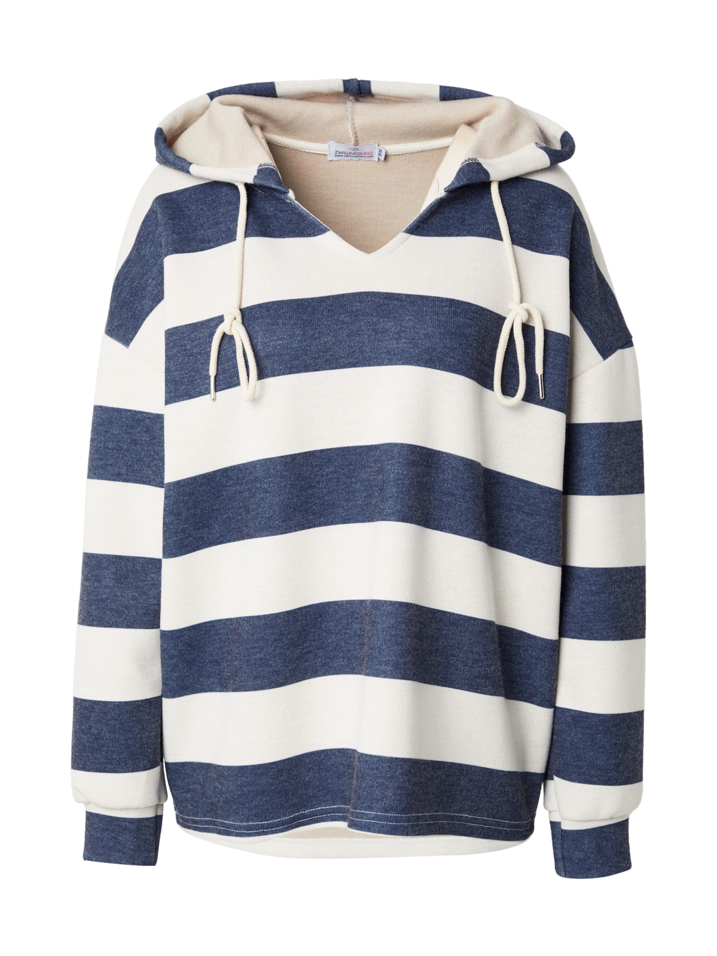 Zwillingsherz - Sweatshirt em azul: frente