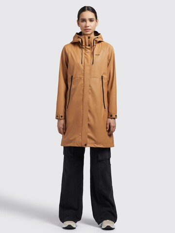 khujo Toiminnallinen pitkä takki 'Wied2' värissä ruskea