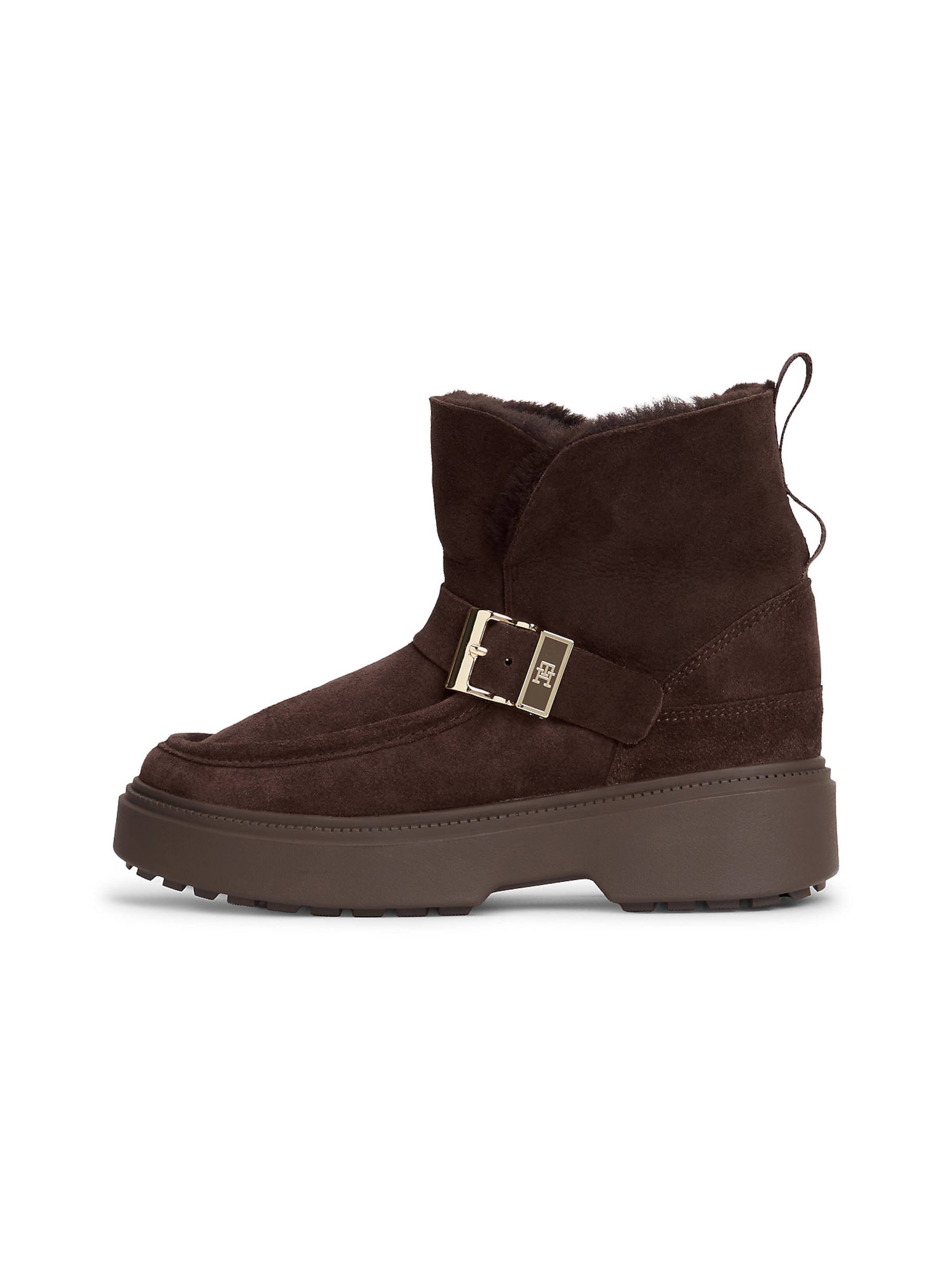 Boots TOMMY HILFIGER en marron : devant
