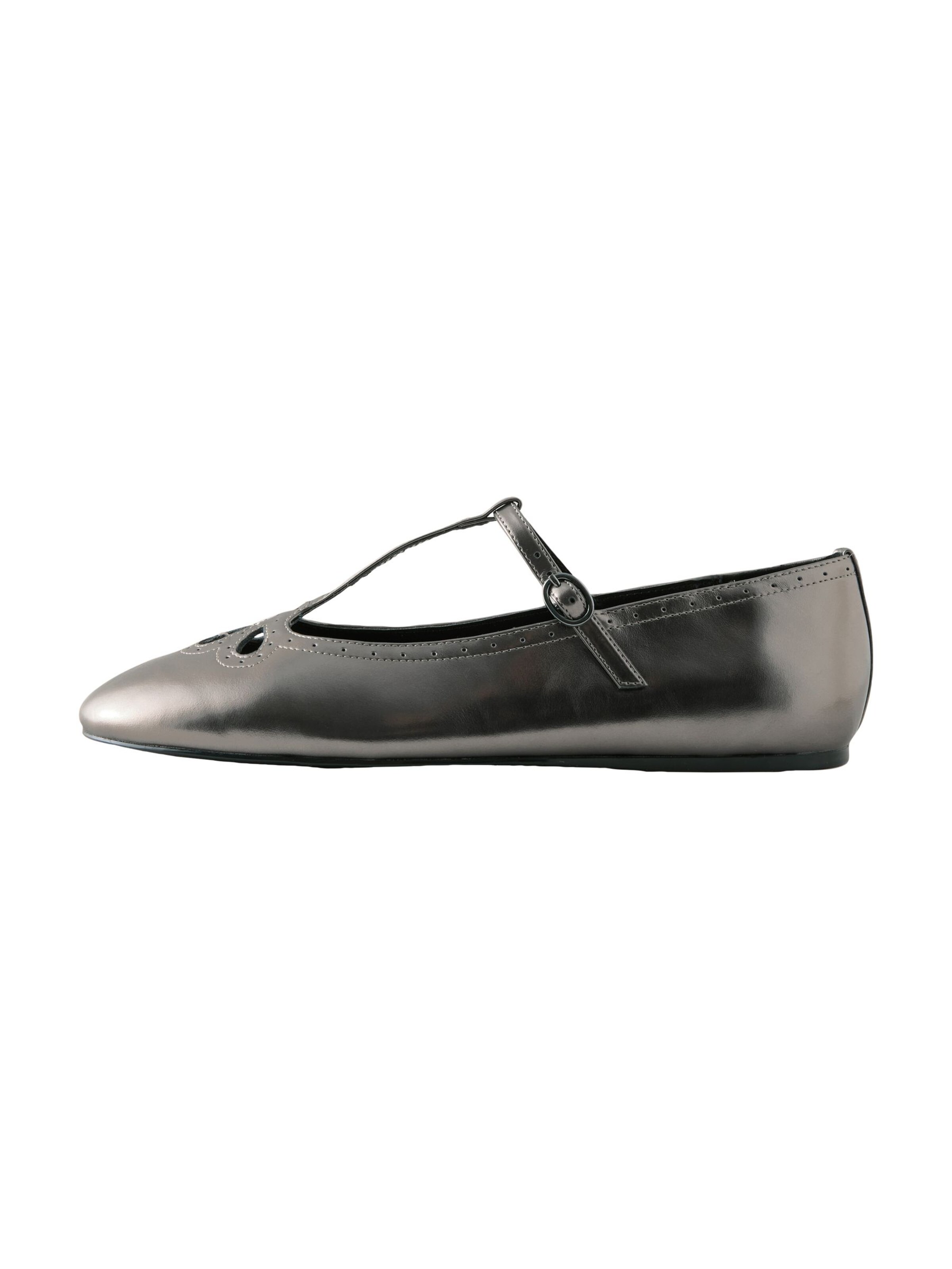 Next Ballerina met riempjes in Grijs: voorkant