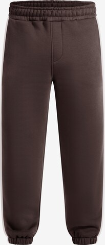 Smilodox Tapered Broek 'Jayden' in Bruin: voorkant