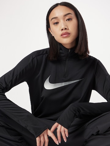 NIKE Funktsionaalne särk 'Swoosh', värv must