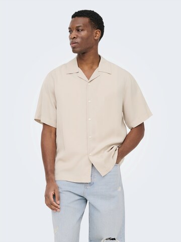 Only & Sons Regular fit Skjorta 'ONSPERU' i grå: framsida