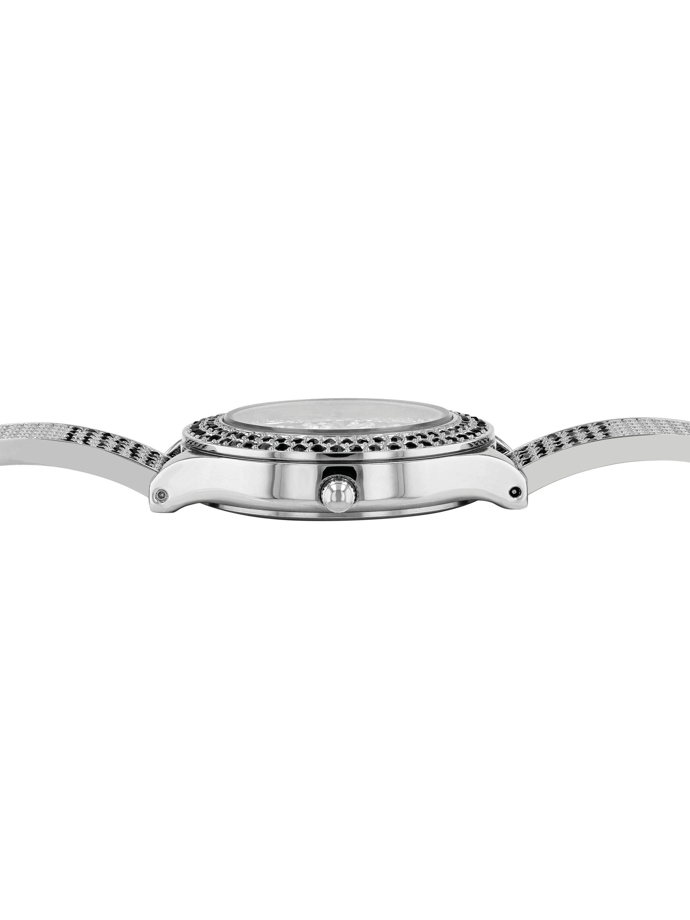 Raptor Analog Watch 'Suela, Strass' in Silver