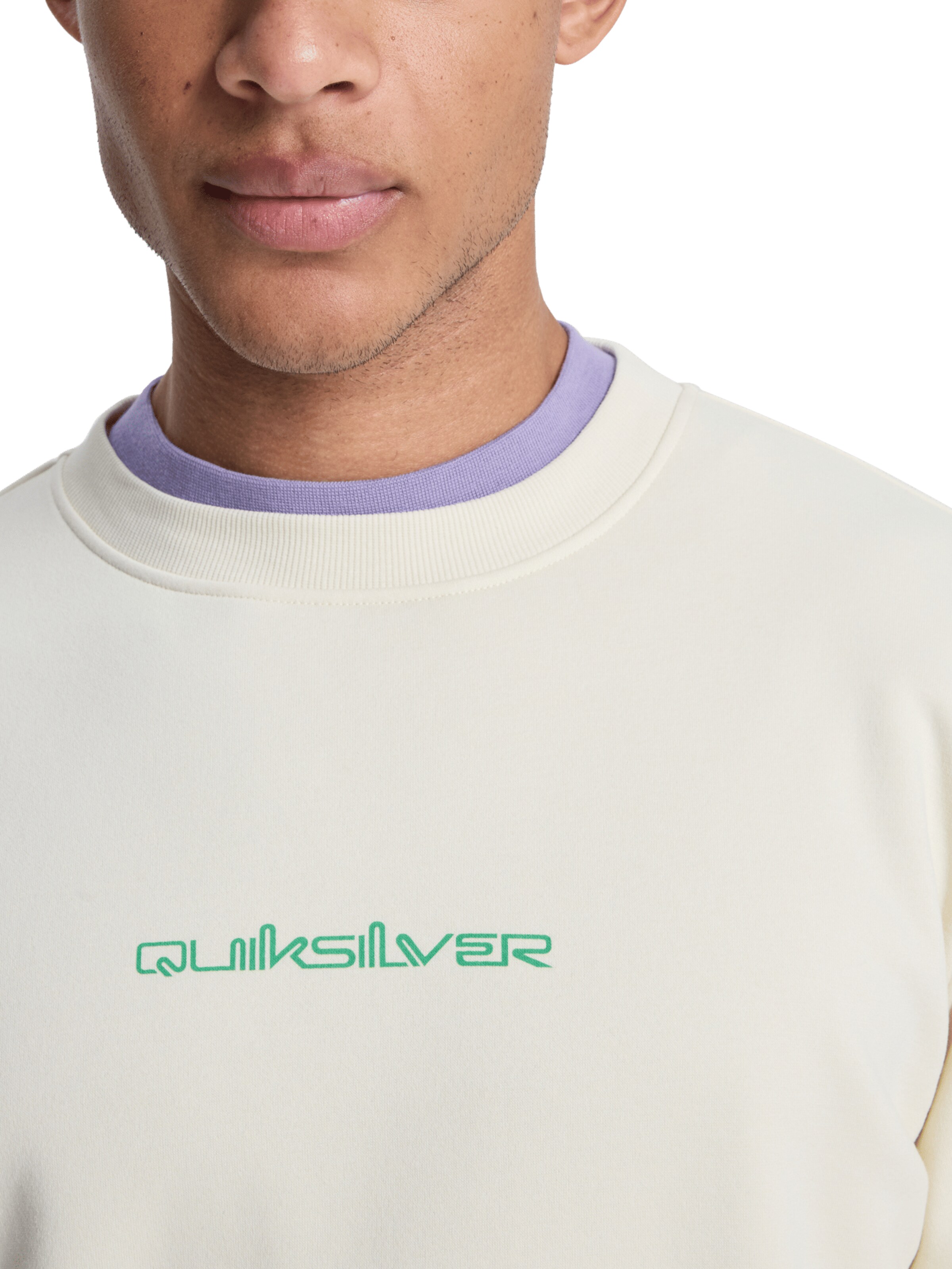 QUIKSILVER Sweatshirt 'Graphic' in Beige