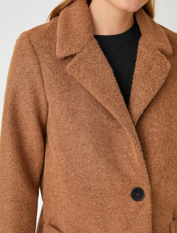 Koton Between-Seasons Coat in Brown