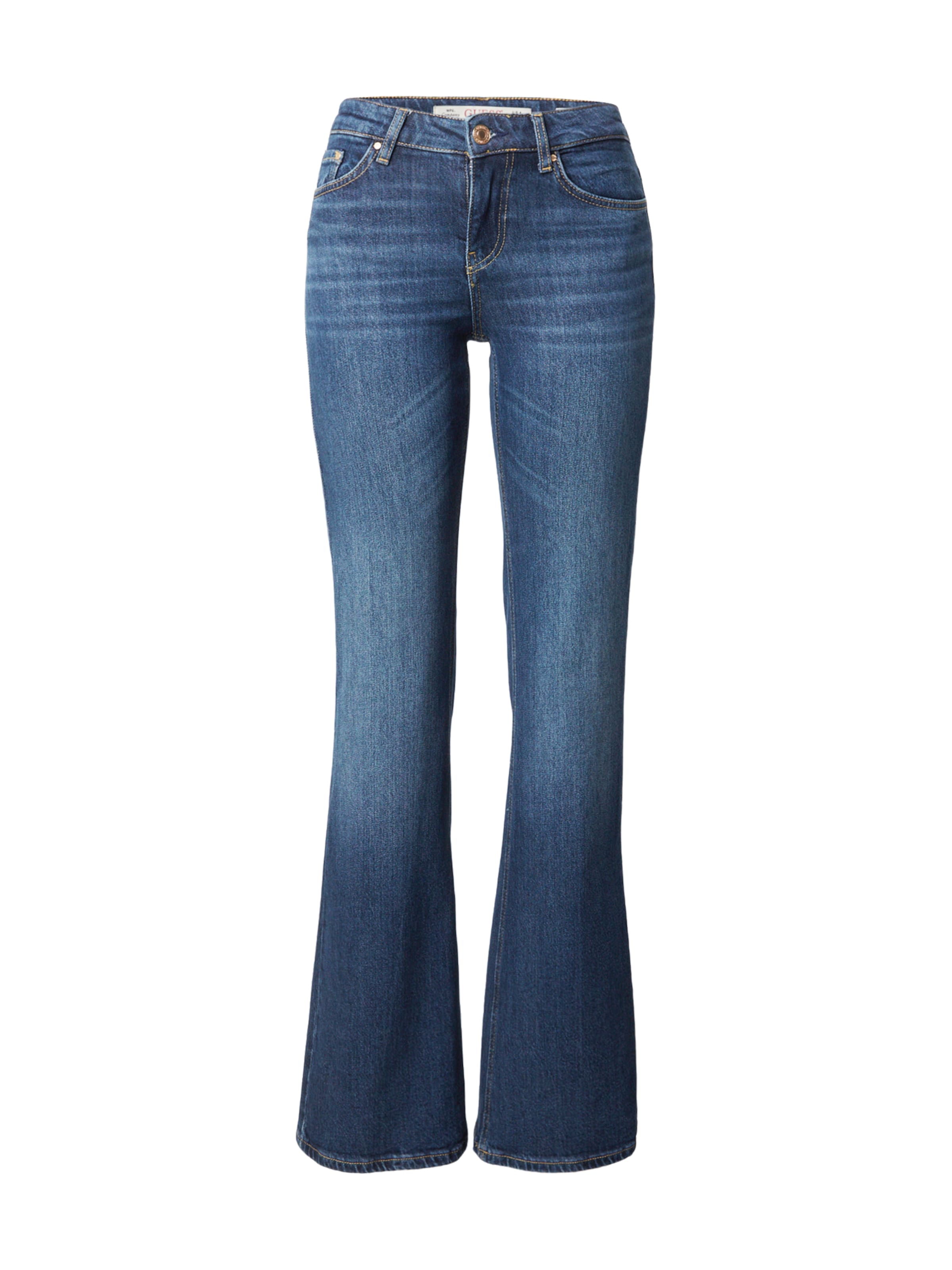 GUESS Flared Jeans 'BEVERLY' in Blau: Vorderseite