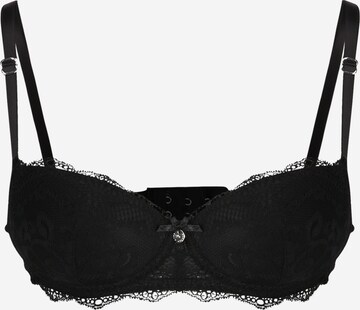 Boux Avenue Balconette BH 'LEAH' in Zwart: voorkant