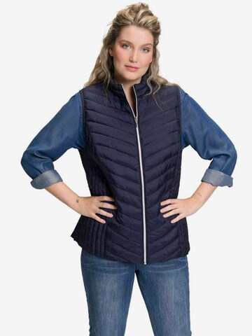 Ulla Popken Vest in Blue: front