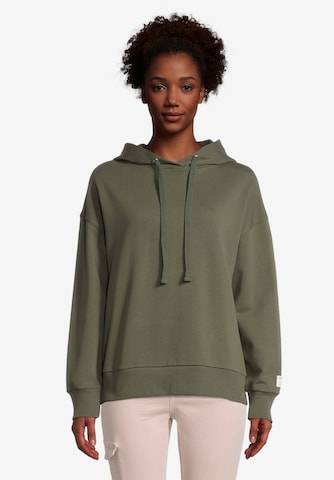 Cartoon Sweatshirt in Green: front