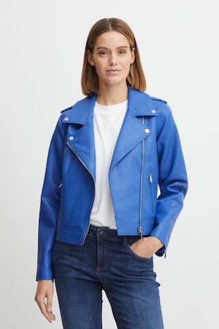 b.young Lederimitatjacke in Blau: predná strana