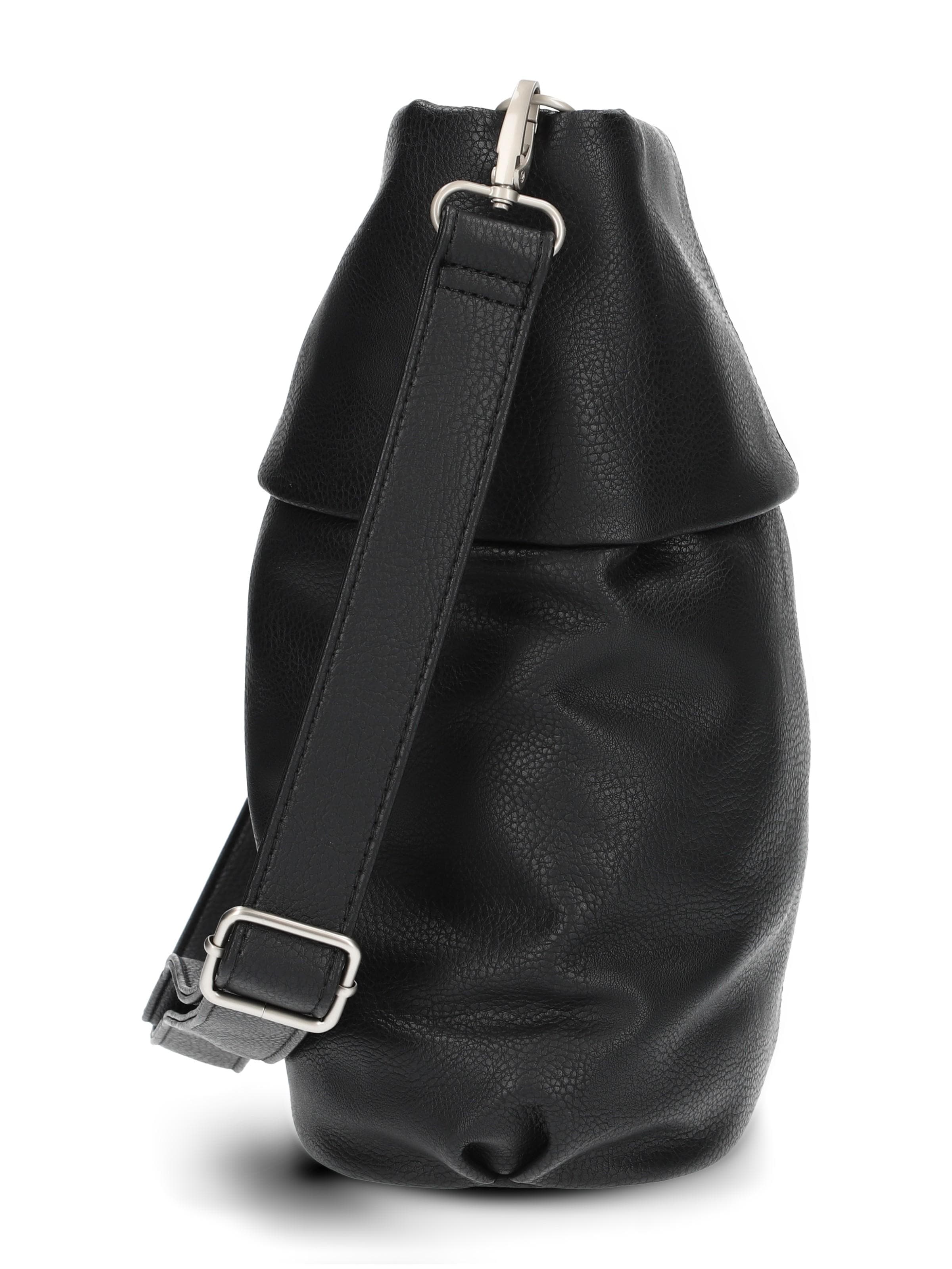 ZWEI - Bolso de hombro 'MADEMOISELLE.M M12' en negro