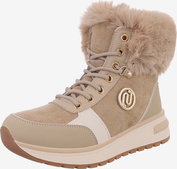 Ital-Design High Heels ' Plateaustiefeletten ' in Braun: Vorderseite