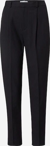Lindex Regular Pleat-Front Pants in Black: front
