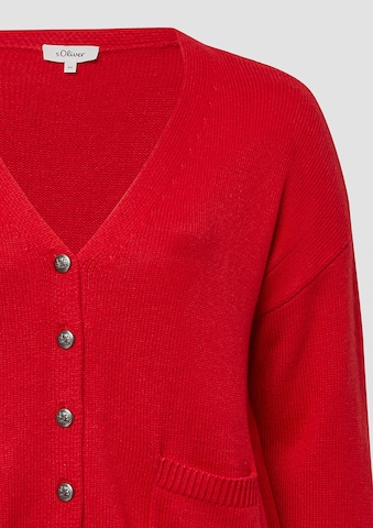 s.Oliver Red Label Plus Gebreid vest in Rood