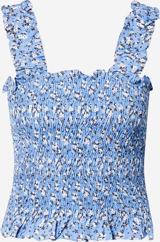 PIECES - Top 'Jose' em azul: frente