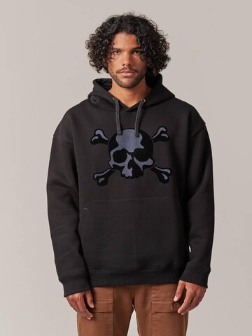 Sweat-shirt 'Brook' Deeluxe en noir : devant