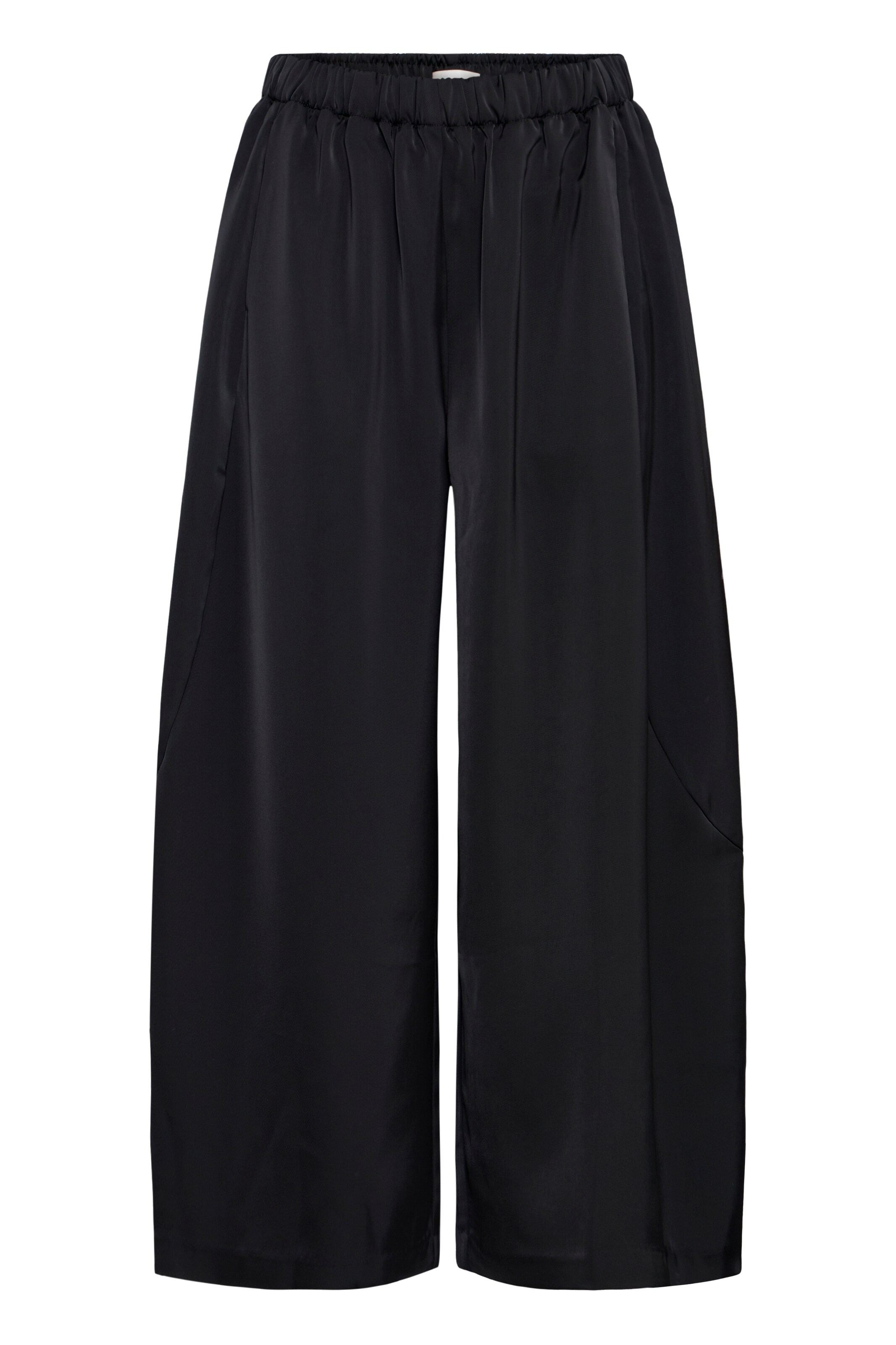 ICHI - Pierna ancha Pantalón 'IHHARTLEY' en negro: frente