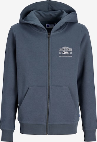 Giacca di felpa di Jack & Jones Junior in grigio: frontale