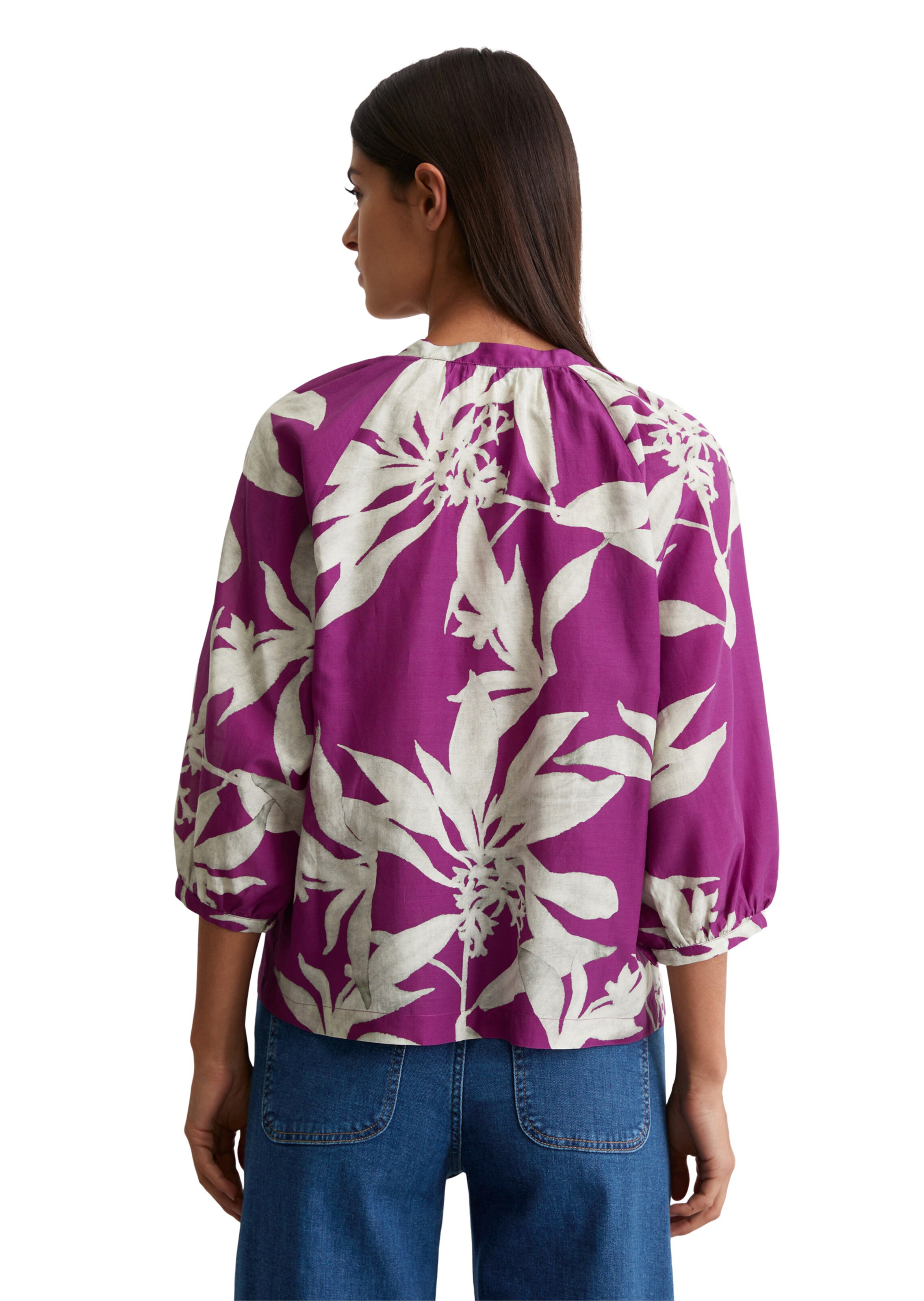 Marc O'Polo Bluse 'Muster-Favorit' in Lila