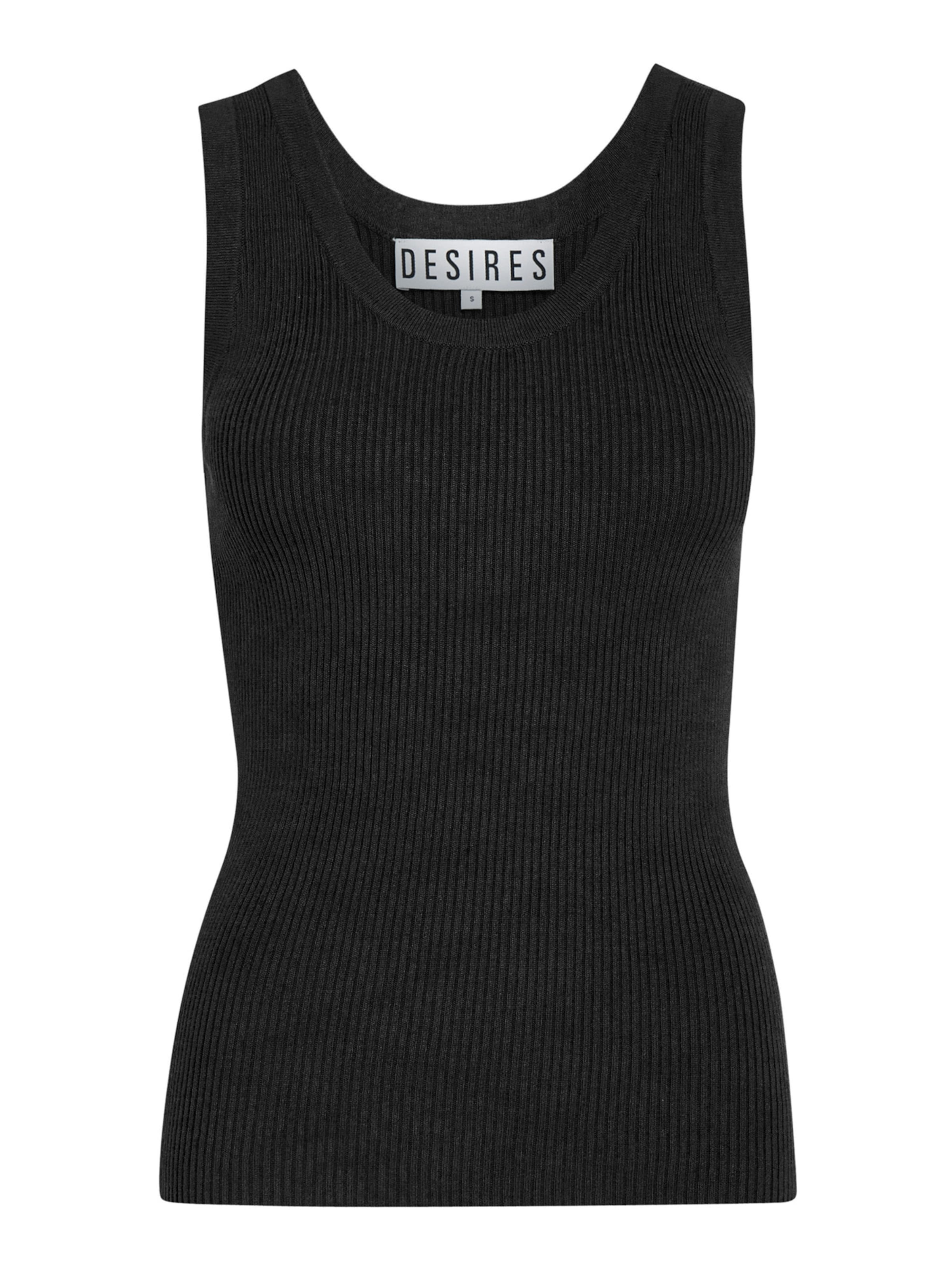 Tops en tricot 'Aneli' DESIRES en noir : devant