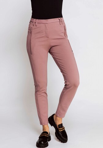 Zhrill Regular Pants in Pink: front