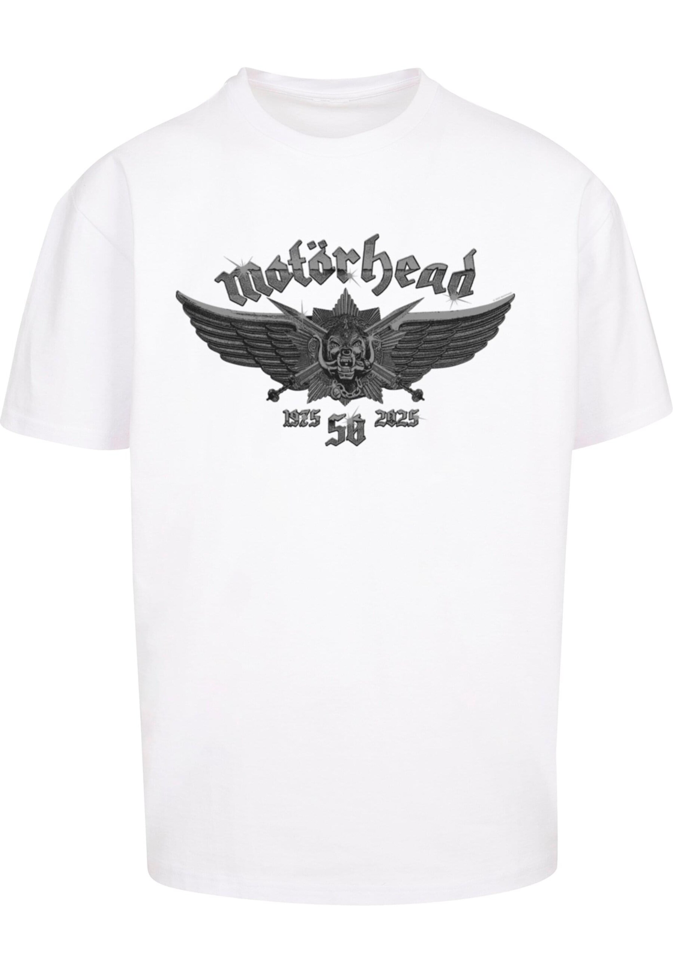 T-Shirt 'Motorhead - 50th Wings' Merchcode en blanc : devant