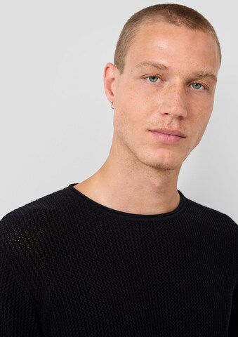 QS Pullover in Schwarz