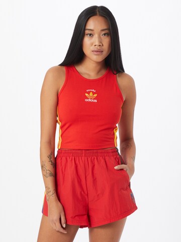 Top di ADIDAS ORIGINALS in rosso: frontale