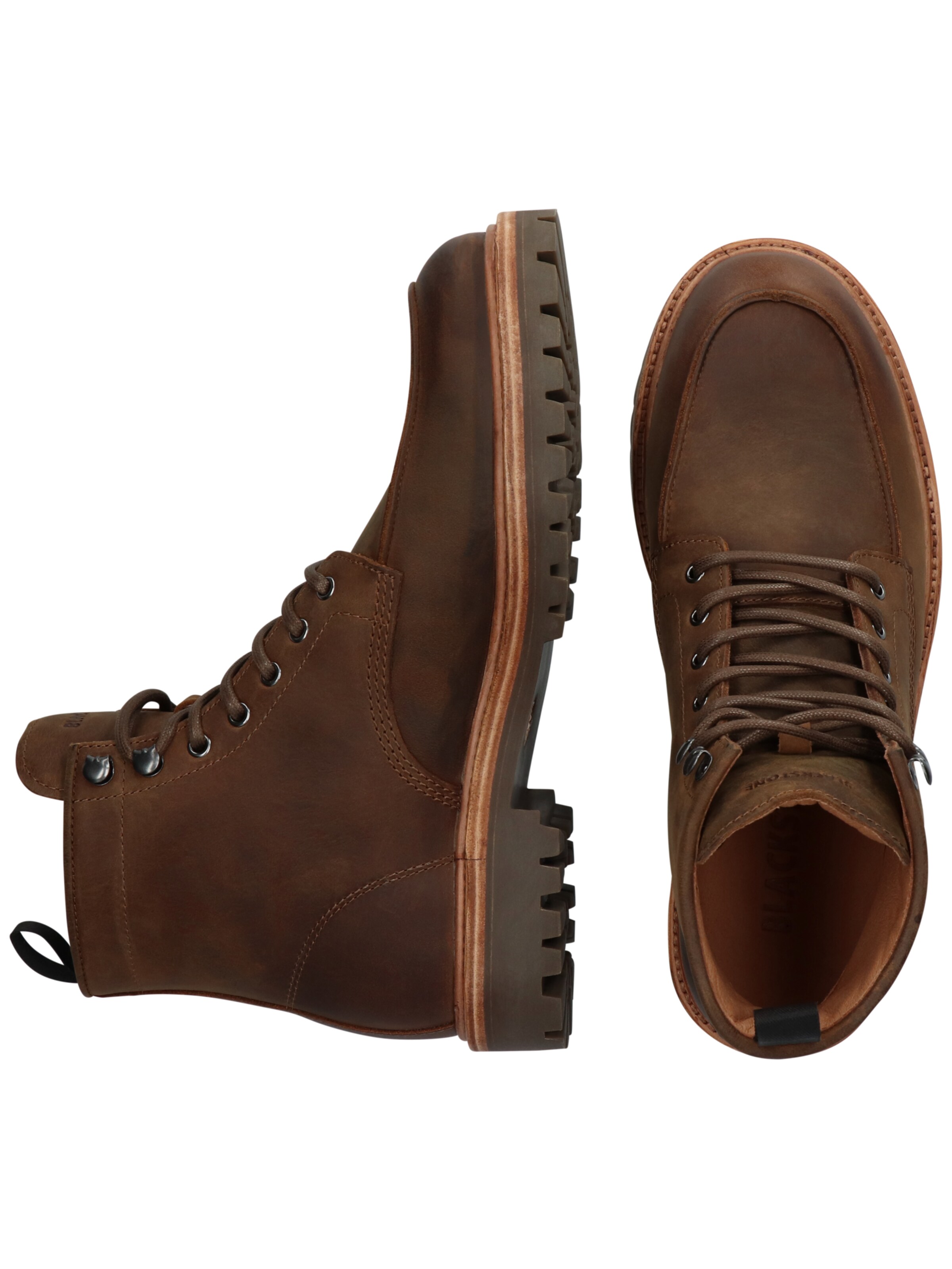 BLACKSTONE Boots med snörning 'Gastown Redford EG570' i brun