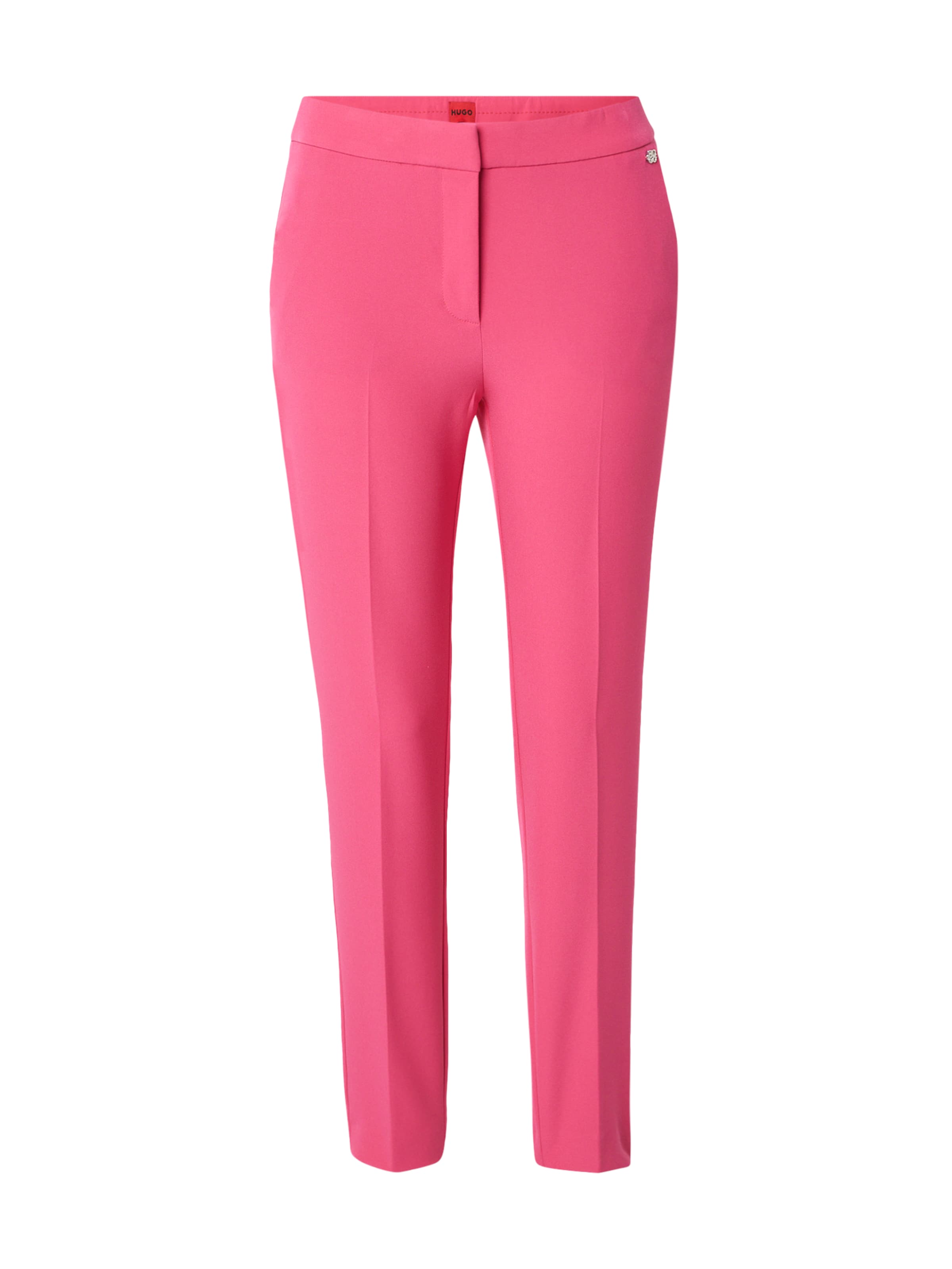 HUGO Παντελόνι με τσάκιση 'Hagonia-1' σε ροζ: μπροστά