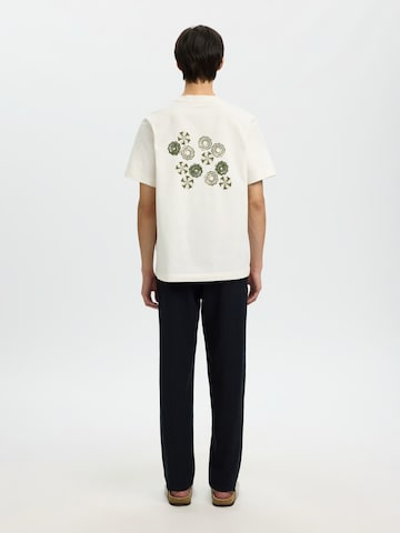 SELECTED T-shirt 'SLHMAX' i beige