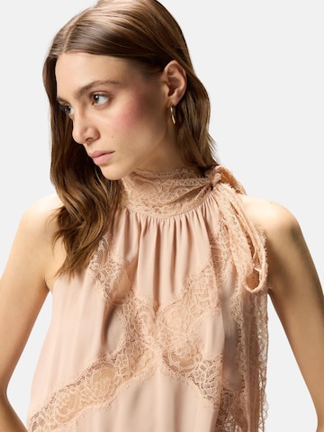 PINKO - Top 'MANDARANCIO' en beige