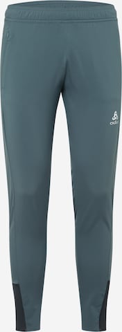 ODLO Skinny Workout Pants 'Zeroweight' in Grey: front