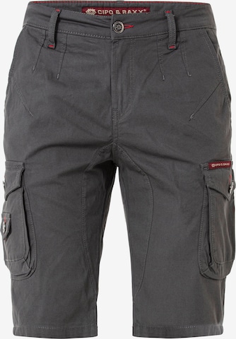 CIPO & BAXX Regular Pants in Grey: front