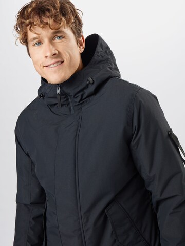 Coupe regular Manteau d’hiver 'Gunter' elvine en bleu