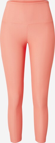 Skinny Pantalon de sport Onzie en orange : devant