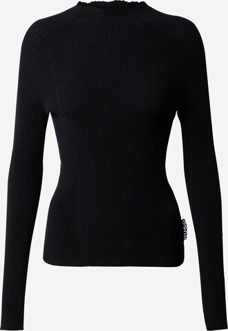 HUGO Sweater in Black: front